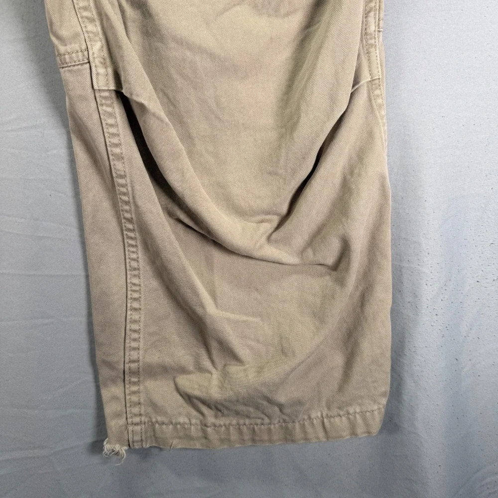 Vintage Y2K Polo Ralph Lauren Cargo Pants Mens 34x28 Beige Paratrooper Pockets